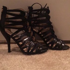Nine West Black Lace Up Gladiator Sandals Sz. 6.5